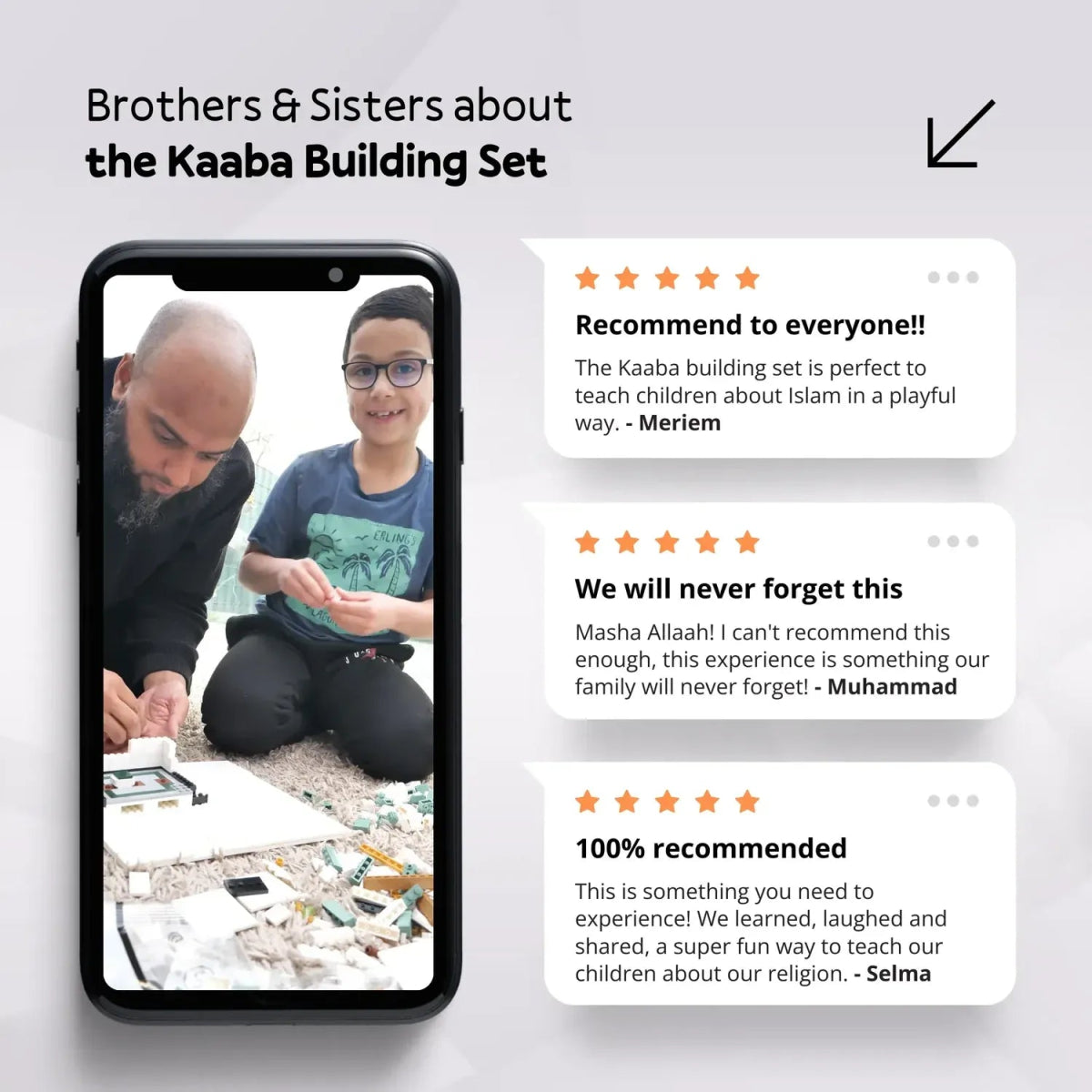 Juego de construcción de la Kaaba - Cubito - Juego de construcción de la Kaaba